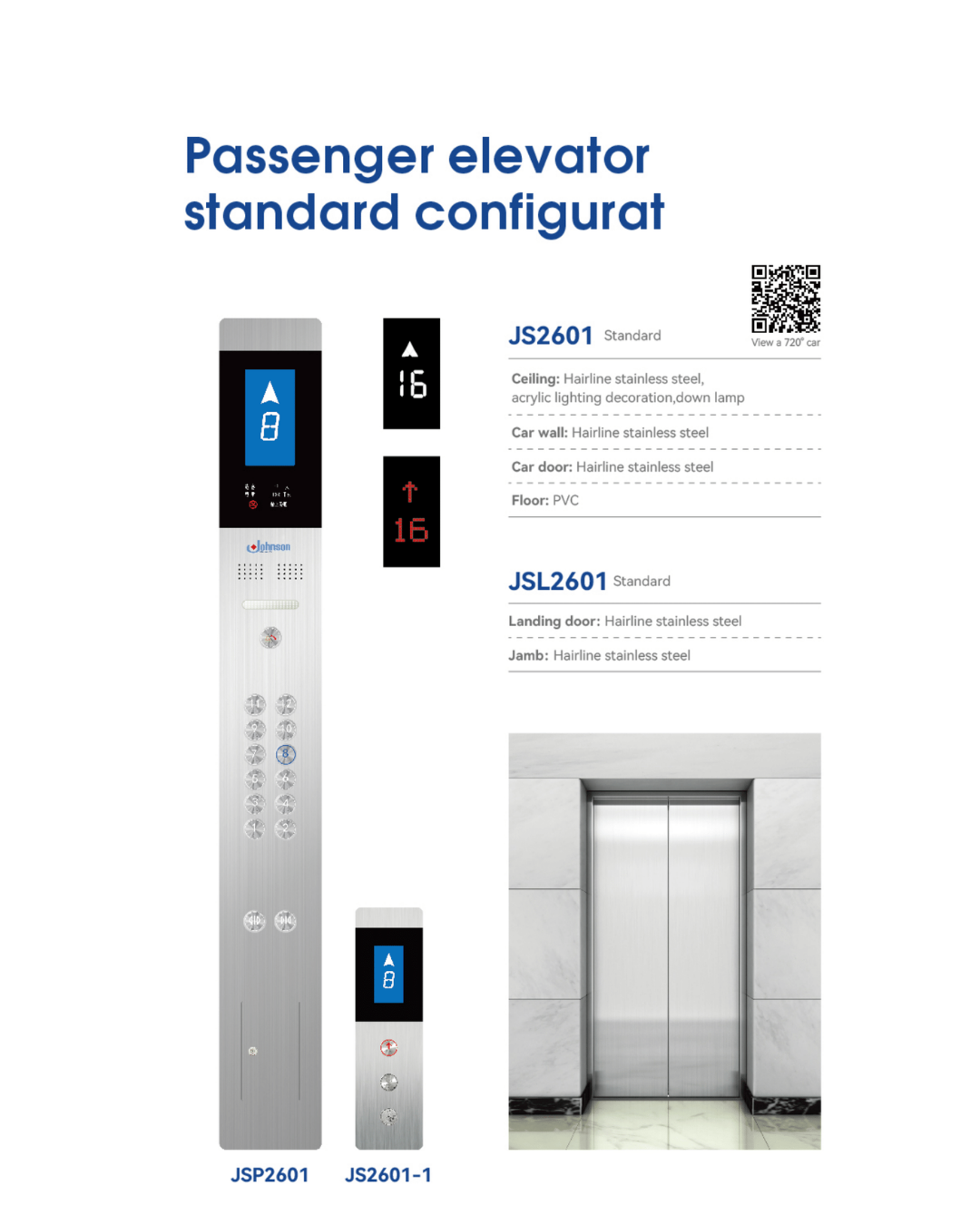 Passenger Elevator Standard configurat